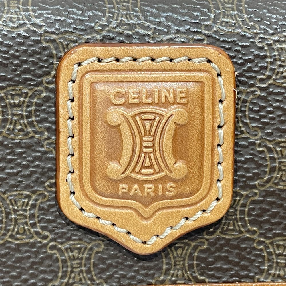 CELINE Macadam Triomphe Vintage Pouch PVC/Leather Women's [Used AB] 20240316