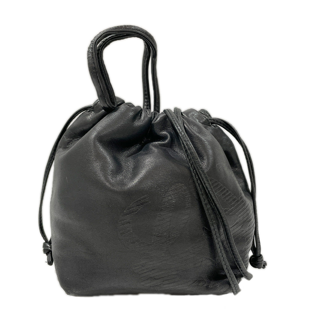 LOEWE Anagram Mini Drawstring Crossbody Nappa Vintage Shoulder Bag Leather Women's [Used B] 20240316