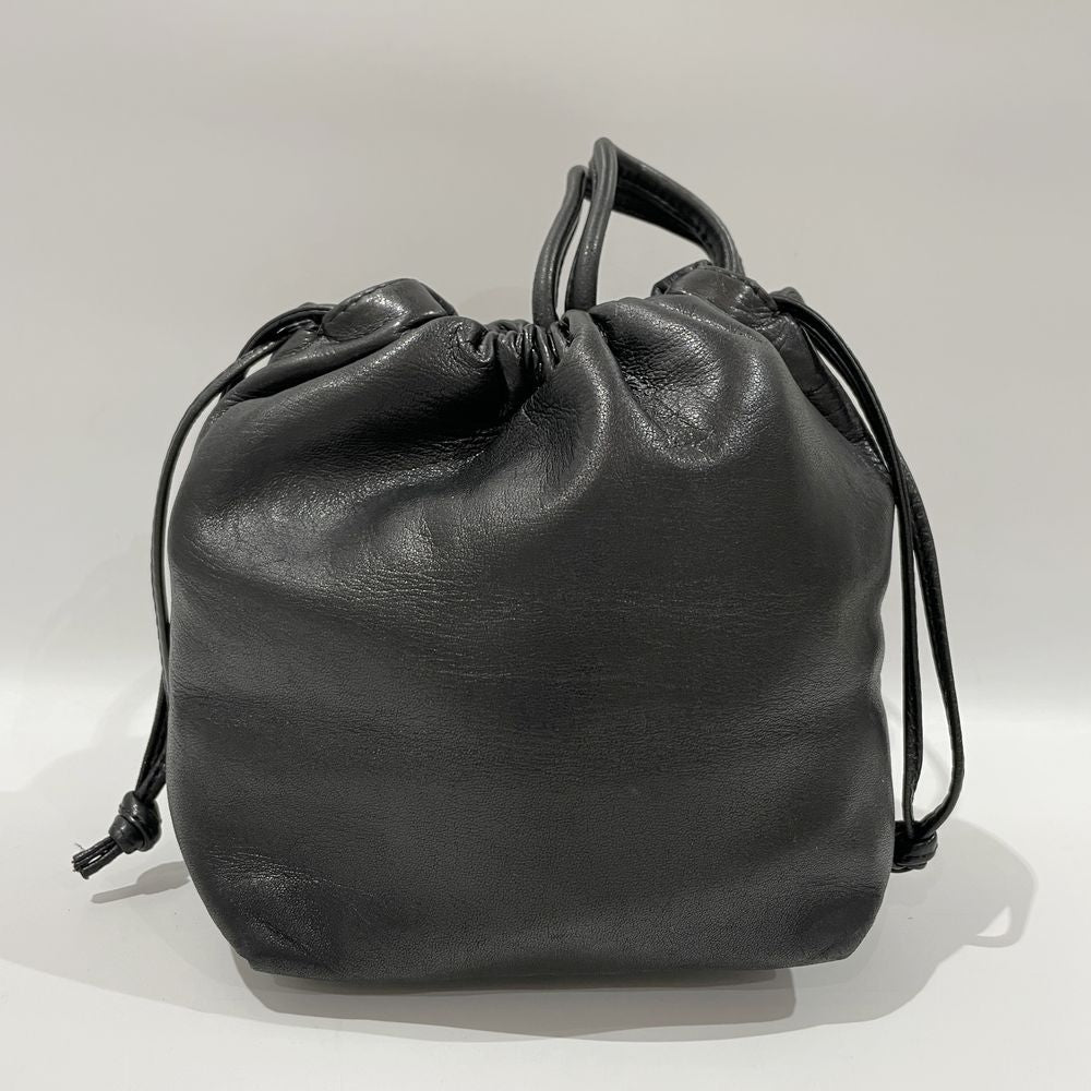 LOEWE Anagram Mini Drawstring Crossbody Nappa Vintage Shoulder Bag Leather Women's [Used B] 20240316