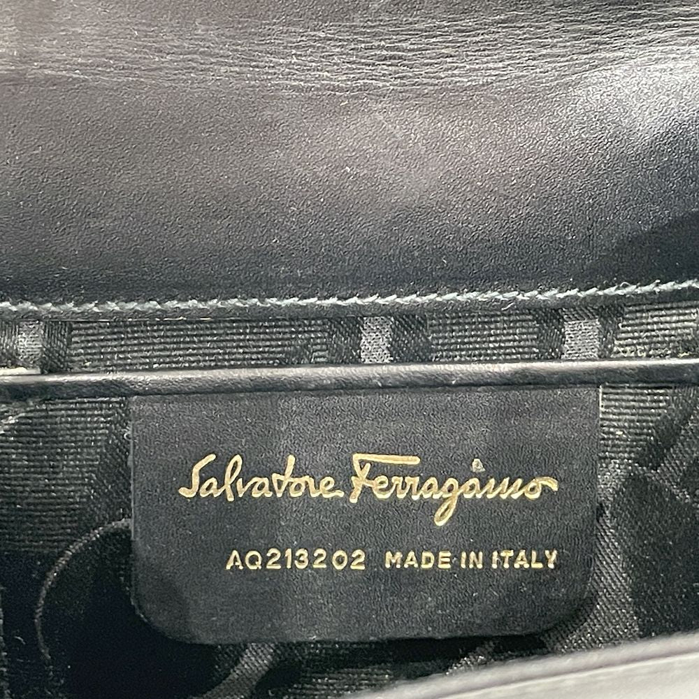 Salvatore Ferragamo Vara Ribbon Mini 3WAY AQ213202 Shoulder Bag Leather Women's [Used AB] 20240316