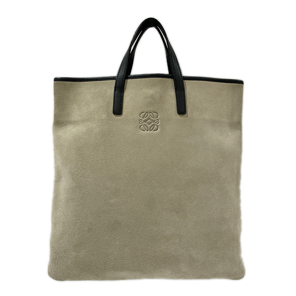 LOEWE Anagram Vintage Tote Bag Suede/Leather Women's [Used B] 20240316