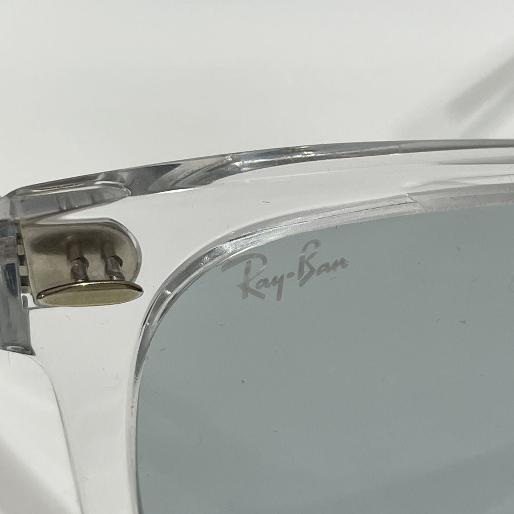 Ray-Ban EVOLVE Photochromic Lens Wellington Transparent See-Through RB2140 6325 Sunglasses Metal/Acetate Unisex [Used AB] 20240320
