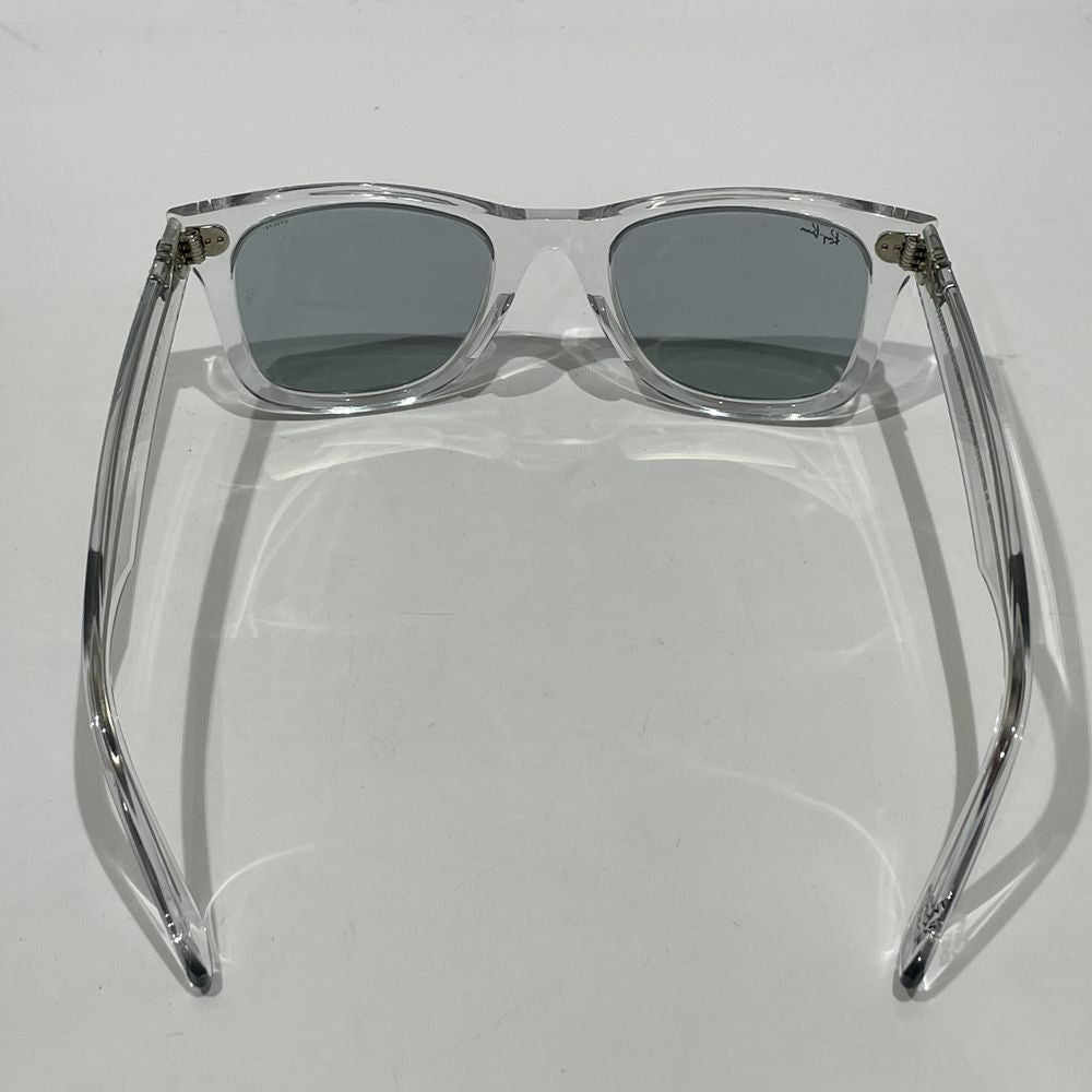 Ray-Ban EVOLVE Photochromic Lens Wellington Transparent See-Through RB2140 6325 Sunglasses Metal/Acetate Unisex [Used AB] 20240320