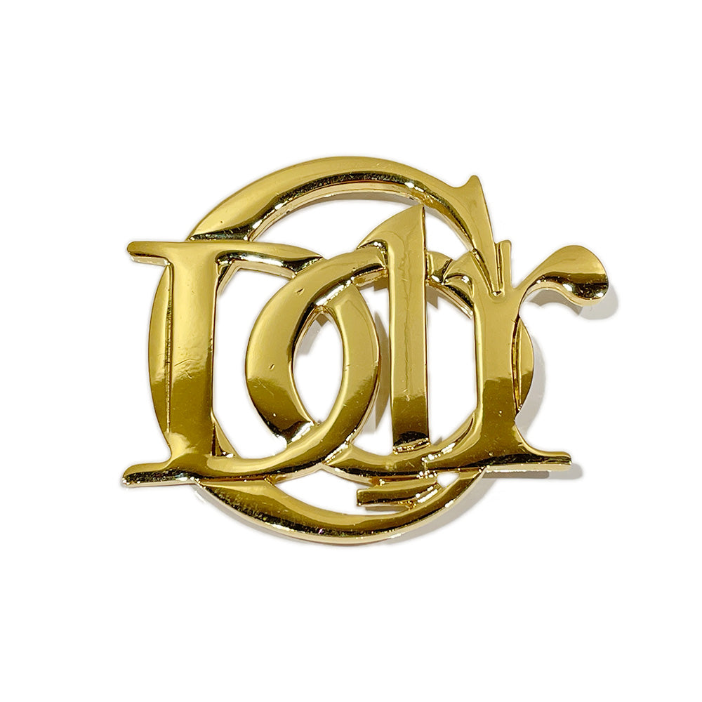 Christian Dior(クリスチャンディオール) ロゴ ヴィンテージ ブローチ GP レディース【中古B】20240508