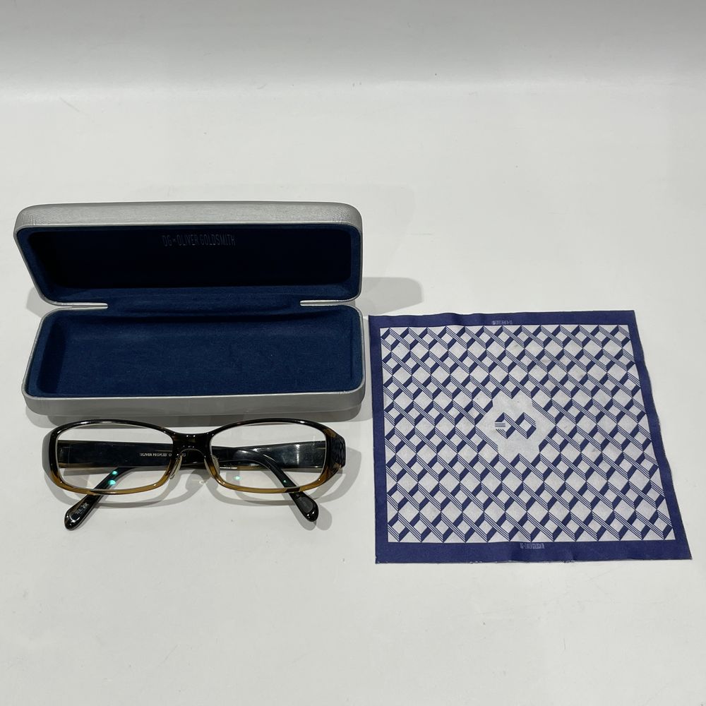 中古AB/使用感小】OLIVER PEOPLES オリバーピープルズ Melika スクエアフレーム デミ柄 メガネ ユニセックス 眼鏡 8108  ブラウン20458994