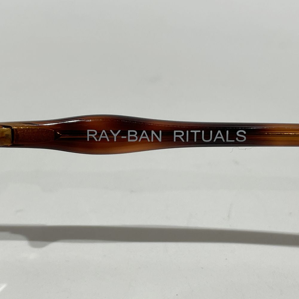 Ray-Ban W2543 RITUALS B&amp;L Round Metal Frame Demi Pattern Sunglasses Metal/Acetate Unisex [Used A] 20240320