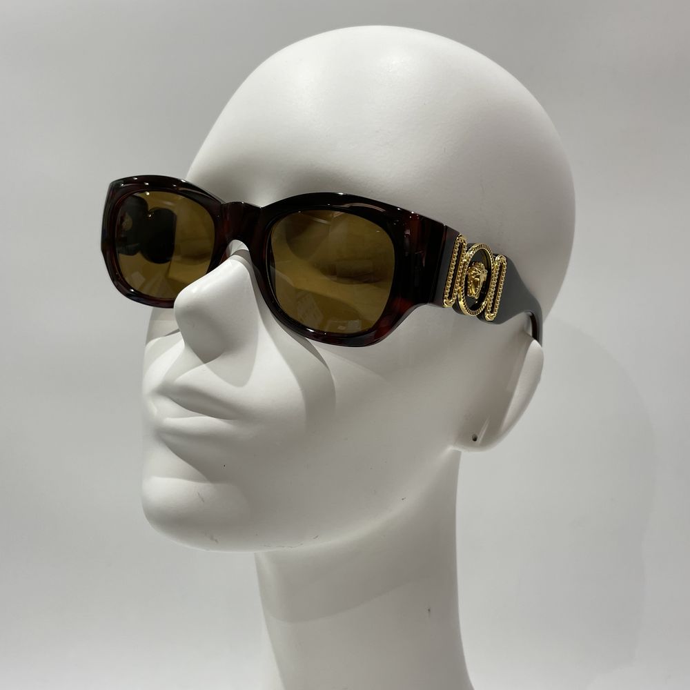 VERSACE Sunglasses MOD413 Medusa Vintage Havana Eyewear Sunglasses Unisex [Used AB] 20240320