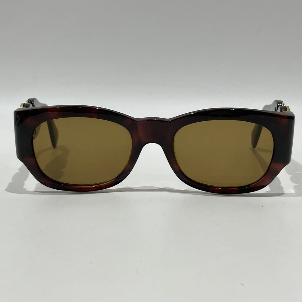 VERSACE Sunglasses MOD413 Medusa Vintage Havana Eyewear Sunglasses Unisex [Used AB] 20240320