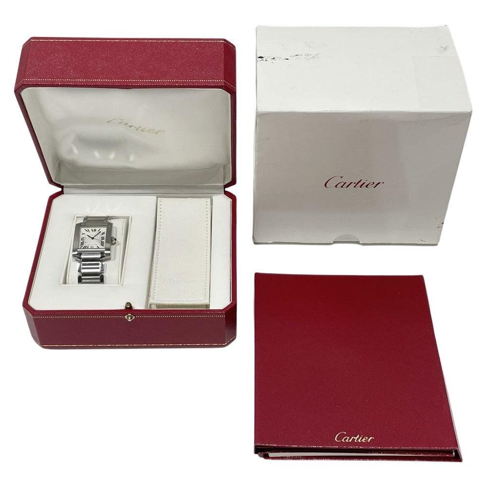 CARTIER(カルティエ) タンクフランセーズLM W51002Q3 腕時計 ステンレススチール レディース【中古B】