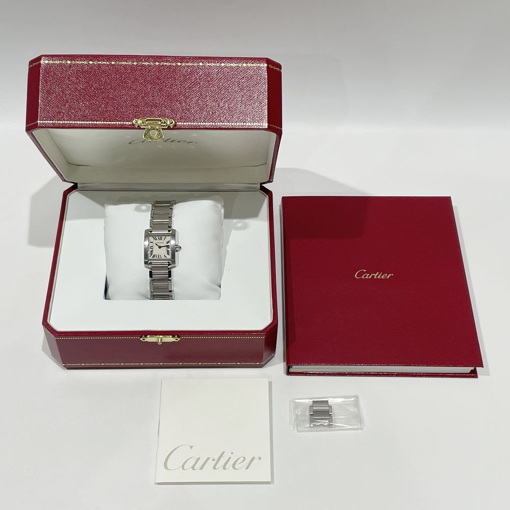 CARTIER(カルティエ) タンクフランセーズSM W51008Q3 腕時計 ステンレススチール レディース【中古B】20240708