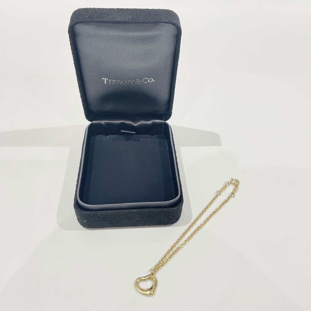 中古AB/使用感小】TIFFANY&Co. ティファニー オープンハート K18YG レディース ブレスレット ゴールド20460300