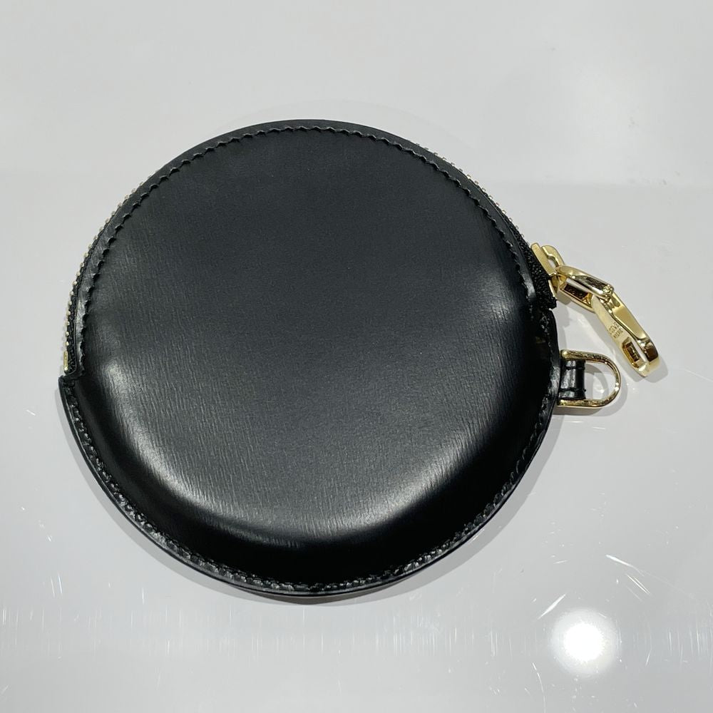 LOEWE Logo Round Coin Purse Vintage Coin Case Leather Women's [Used A] 20240324