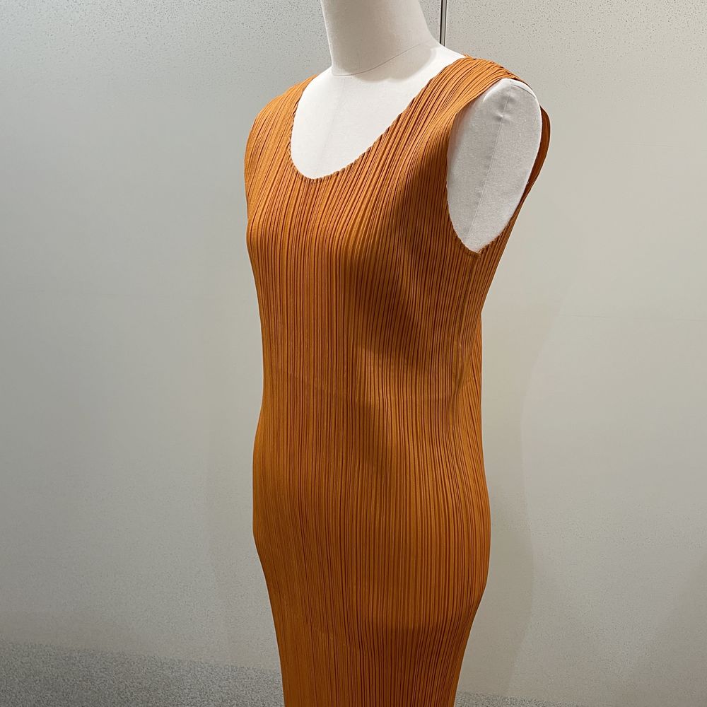 PLEATS PLEASE Issey Miyake Sleeveless Long Size 3 PP83-JH616 Dress Polyester Women's [Used B] 20240324