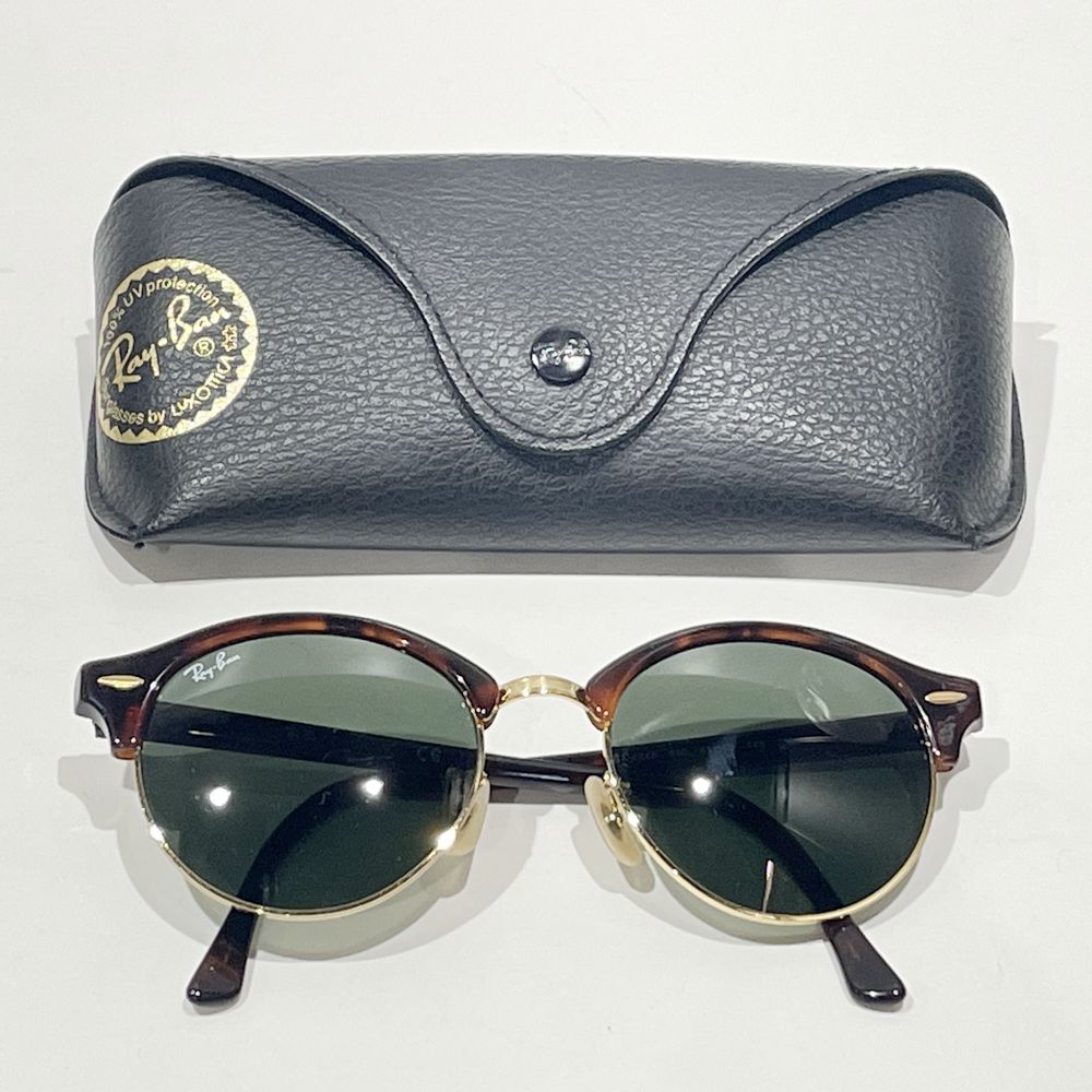 Ray-Ban(レイバン) CLUBROUND RB4246 クラブラウンド コンビ フレーム デミ柄 サングラス メタル/アセテート ユニセックス【中古AB】