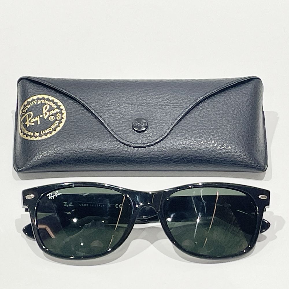 Ray-Ban(レイバン) ニューウェイファーラー G-15 黒ぶち RB2132 サングラス 樹脂系/ ユニセックス【中古B】