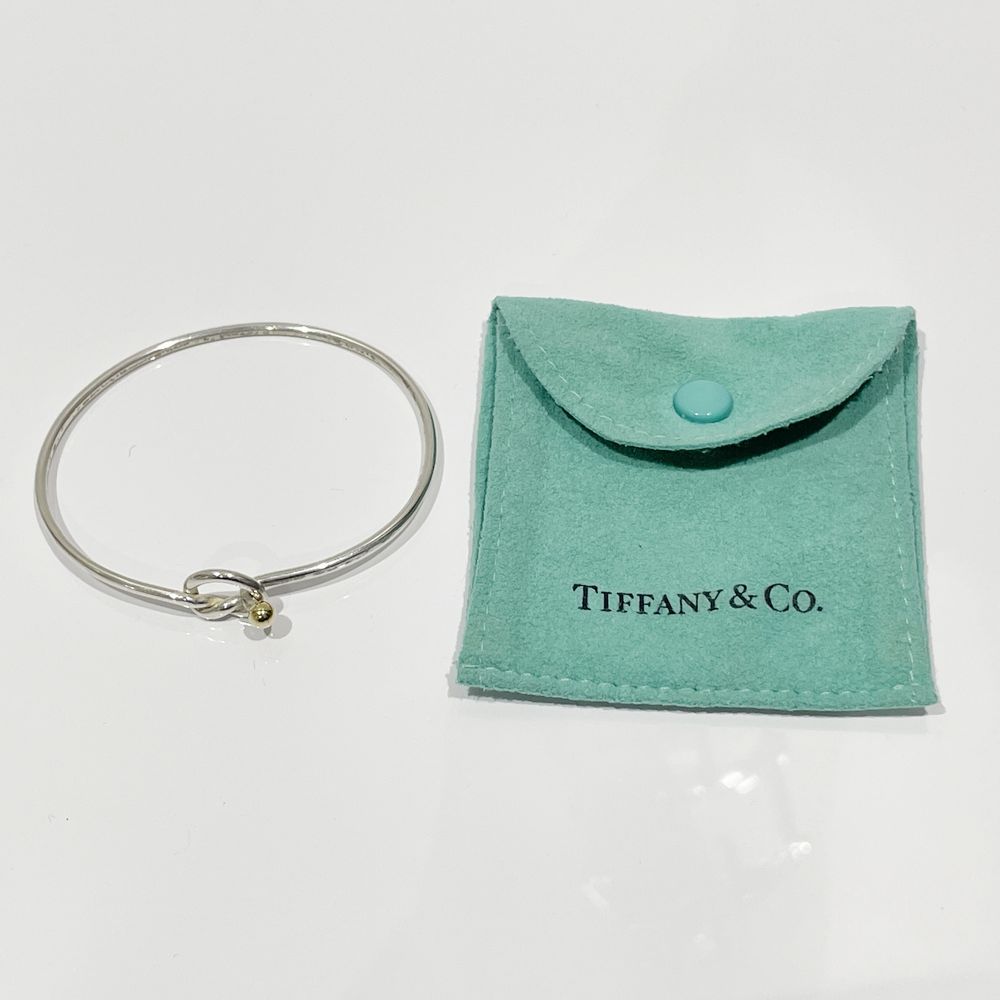 TIFFANY&Co.(ティファニー) フック＆アイ ラブノット コンビ バングル シルバー925/K18イエローゴールド レディース【中古B】20231114