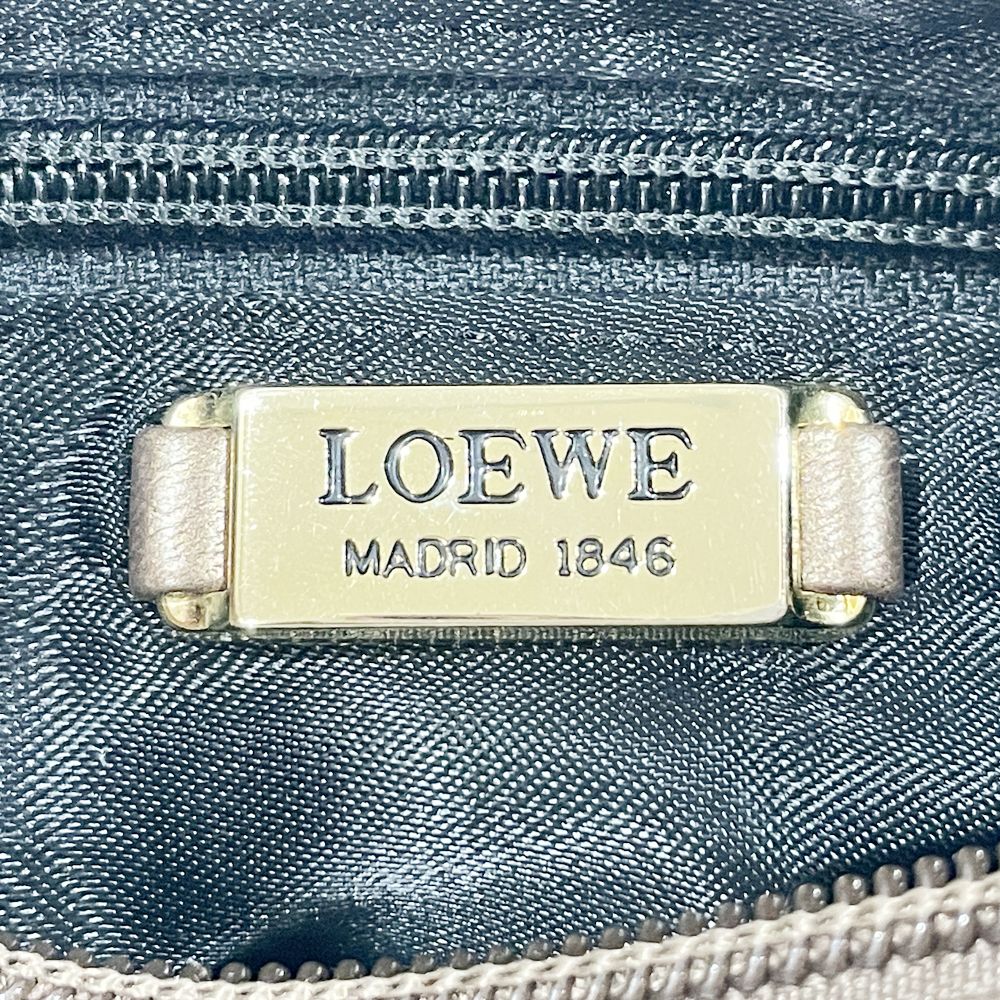 LOEWE(ロエベ) アナグラム フリンジ ナッパ ミニ 斜め掛け ヴィンテージ ショルダーバッグ レザー レディース【中古AB】