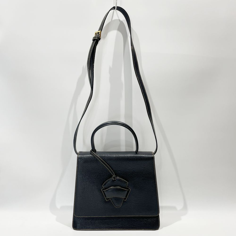 LOEWE(ロエベ) ロゴ バルセロナ 2WAY トップハンドル ヴィンテージ ハンドバッグ レザー レディース【中古AB】20240331