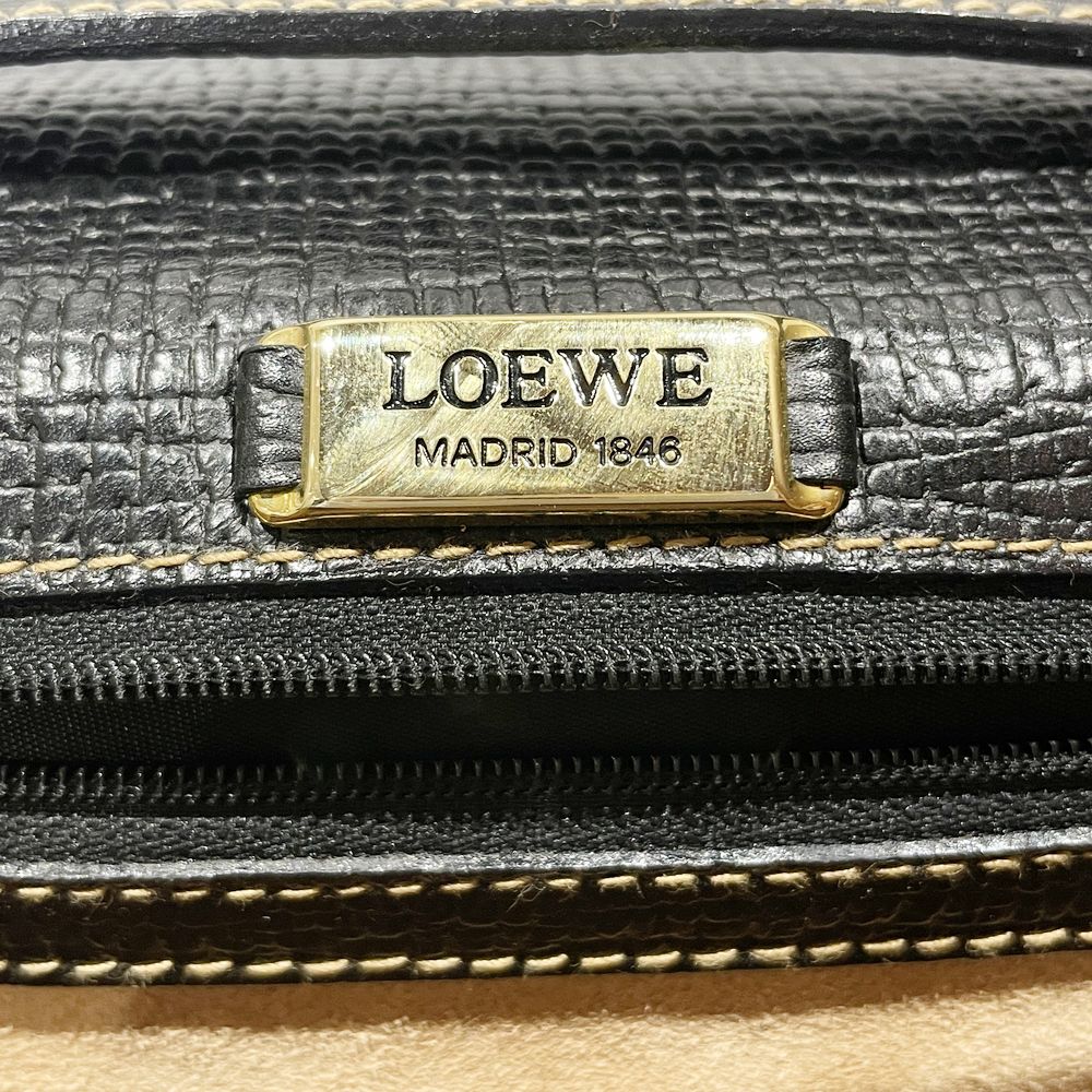 LOEWE(ロエベ) ロゴ バルセロナ 2WAY トップハンドル ヴィンテージ ハンドバッグ レザー レディース【中古AB】20240331