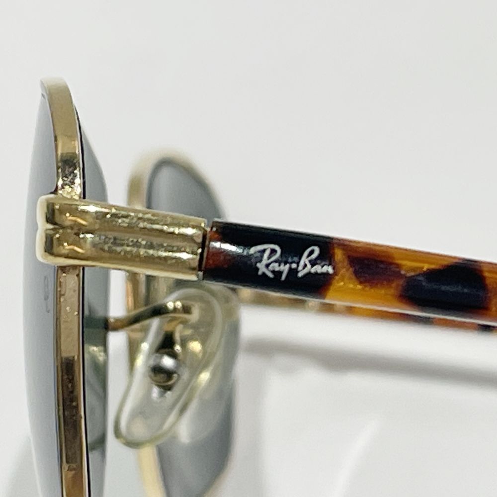 中古AB/使用感小】Ray-Ban レイバン ヴィンテージ スクエア デミ柄 アイウェア B&L ユニセックス サングラス W2190  ブラウン20460536