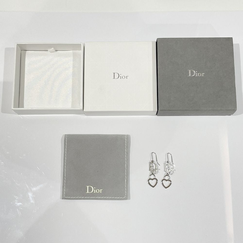 Christian Dior(クリスチャンディオール) ロゴ ハート フック ヴィンテージ ピアス メタル レディース【中古AB】20240402