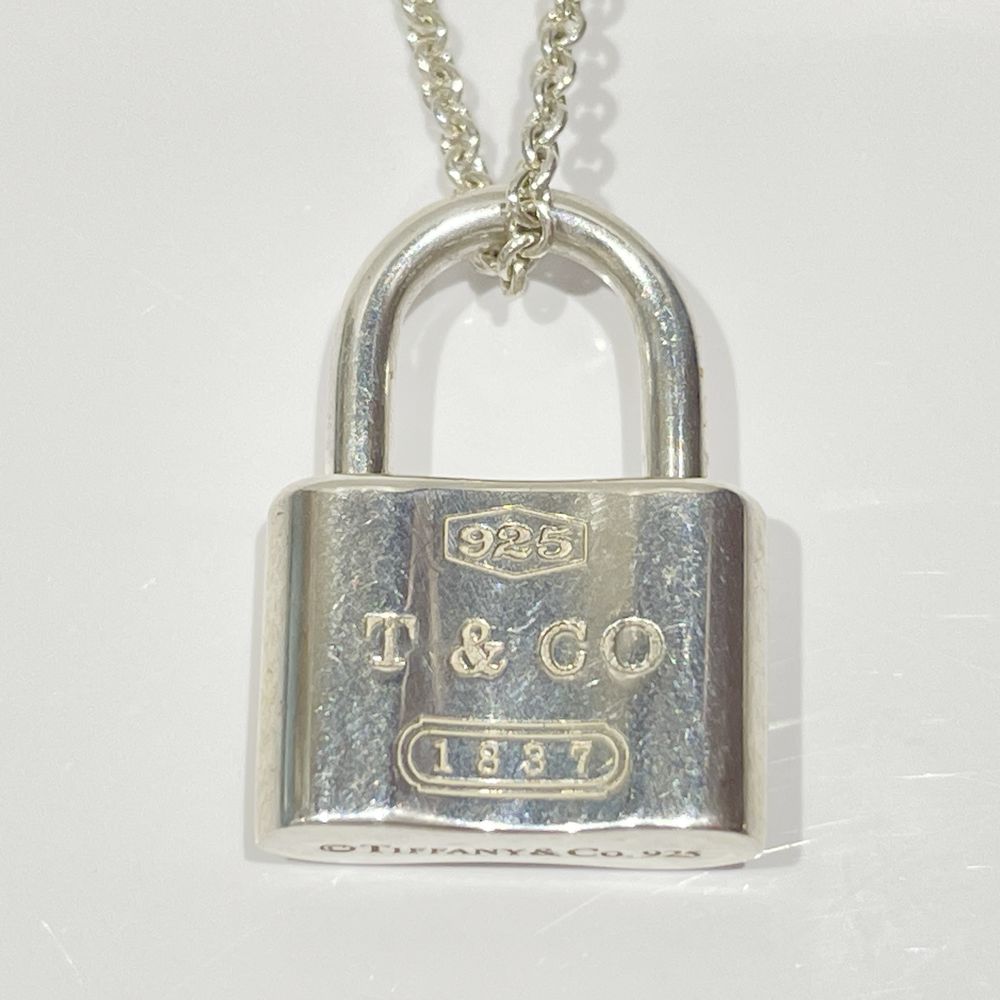 中古AB/使用感小】TIFFANY&Co. ティファニー 1837 カデナ ミニチャームロック シルバー925 レディース ネックレス  シルバー20460553