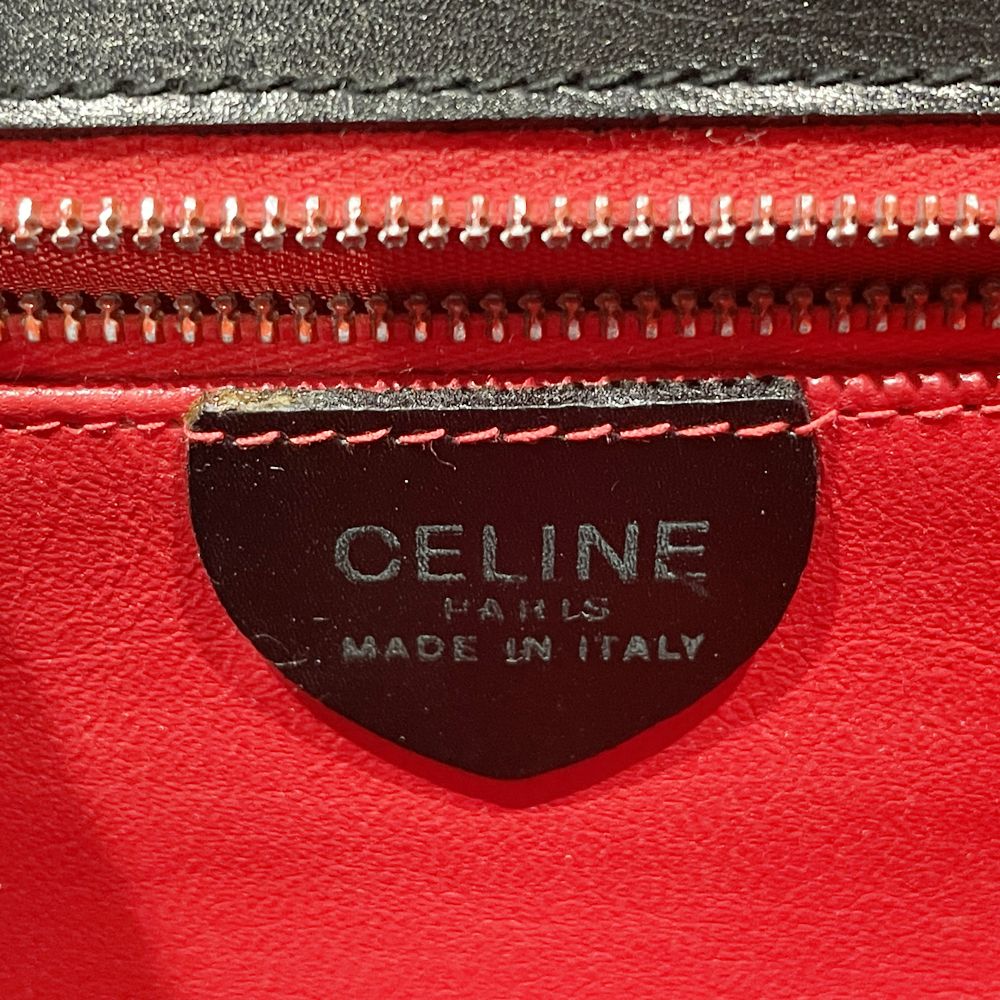 CELINE(セリーヌ) 【レア】チェーン金具 ヴィンテージ スクエア型 ショルダーバッグ レザー レディース【中古AB】20240331