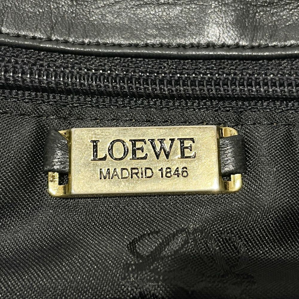 LOEWE(ロエベ) アナグラム 巾着 ヴィンテージ 斜め掛け ナッパ ショルダーバッグ レザー レディース【中古AB】20240331