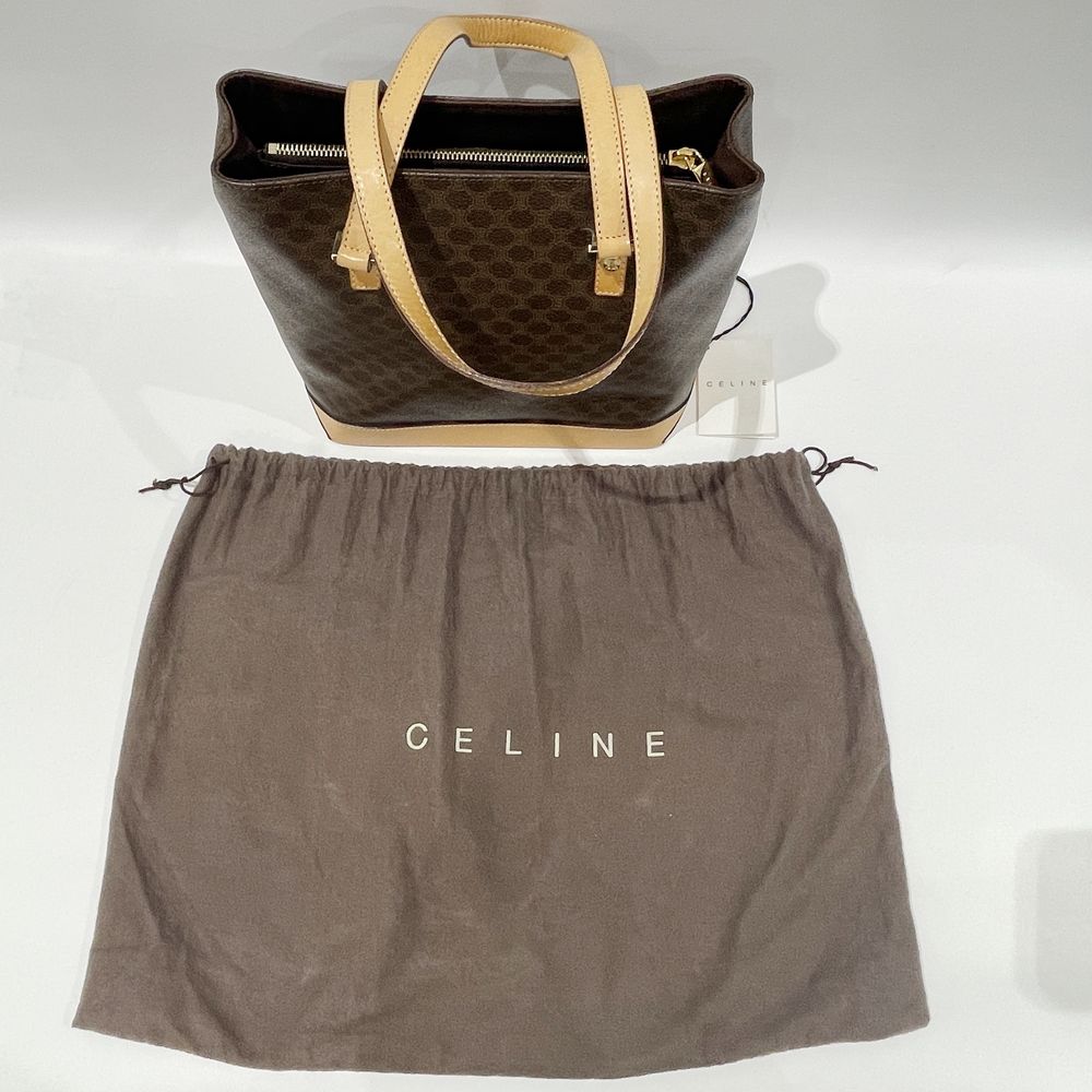 CELINE(セリーヌ) マカダム トリオンフ ヴィンテージ トートバッグ PVC/レザー レディース【中古B】20240331