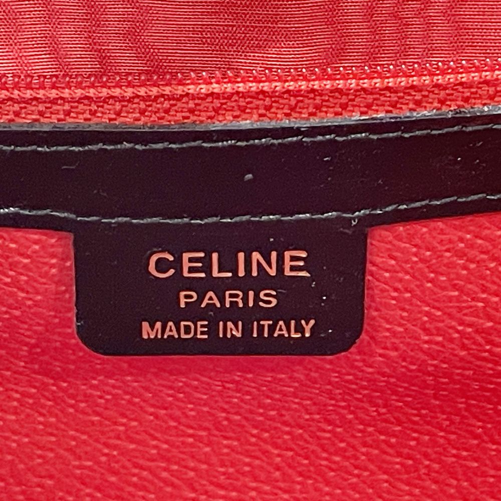 CELINE(セリーヌ) ロゴ スターチャーム ヴィンテージ ショルダーバッグ レザー レディース【中古AB】20240331