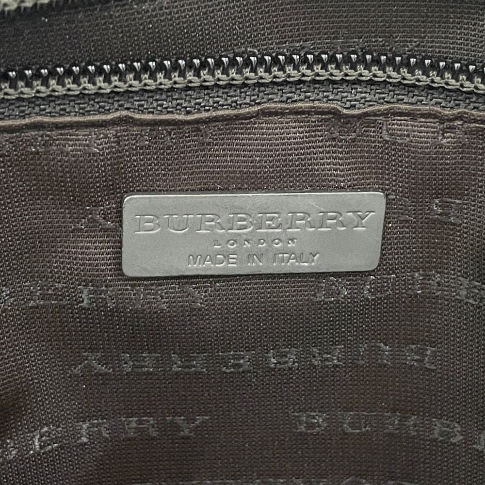 BURBERRY(バーバリー) ロゴ プレート チェック ハンドバッグ PVC/レザー レディース【中古AB】20240331