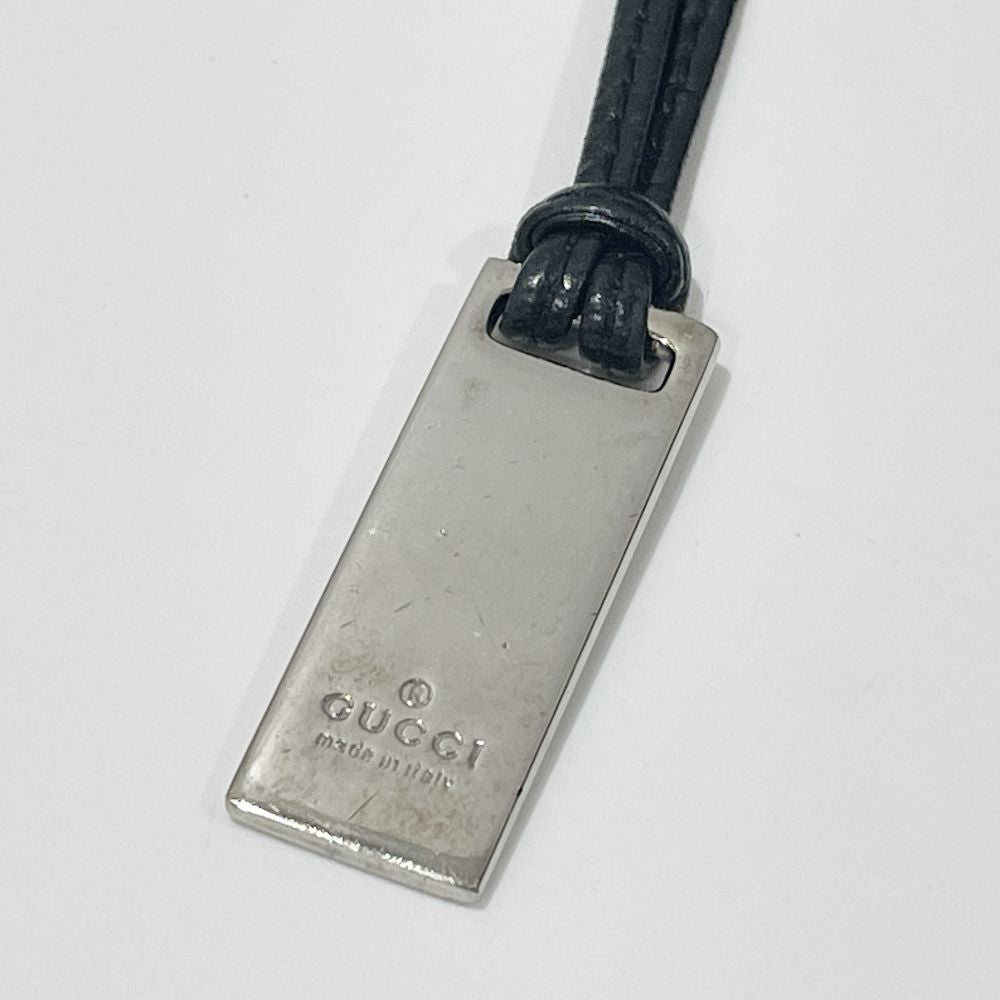 GUCCI(グッチ) 編み込み ロゴ プレート 巾着 ヴィンテージ 001.4002 ショルダーバッグ GGキャンバス/レザー レディース【中古AB】20240330