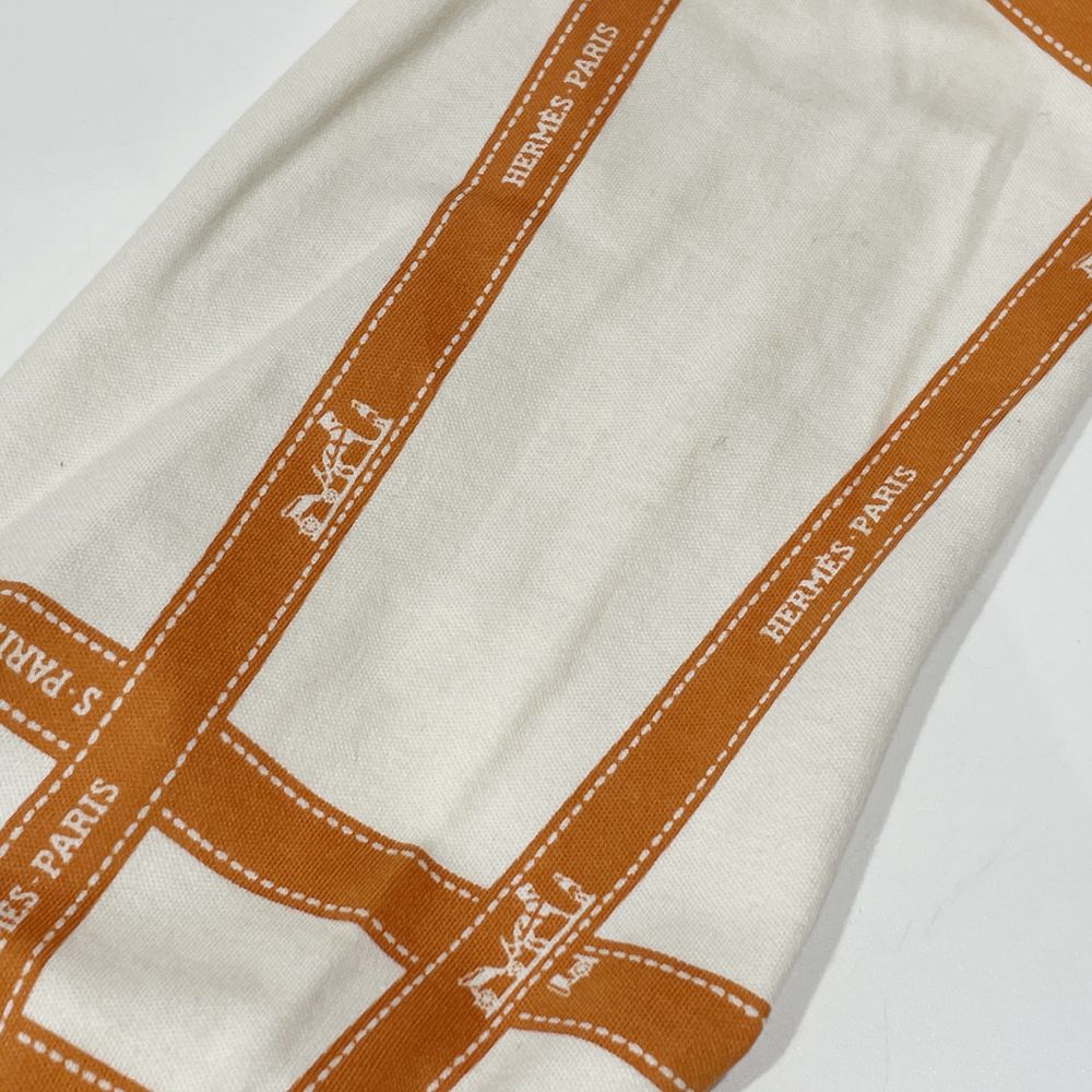 HERMES(エルメス) ボルデュック Lサイズ マルジェラ期 ロングTシャツ リボン柄 ロゴ カットソー コットン レディース【中古AB】20240413