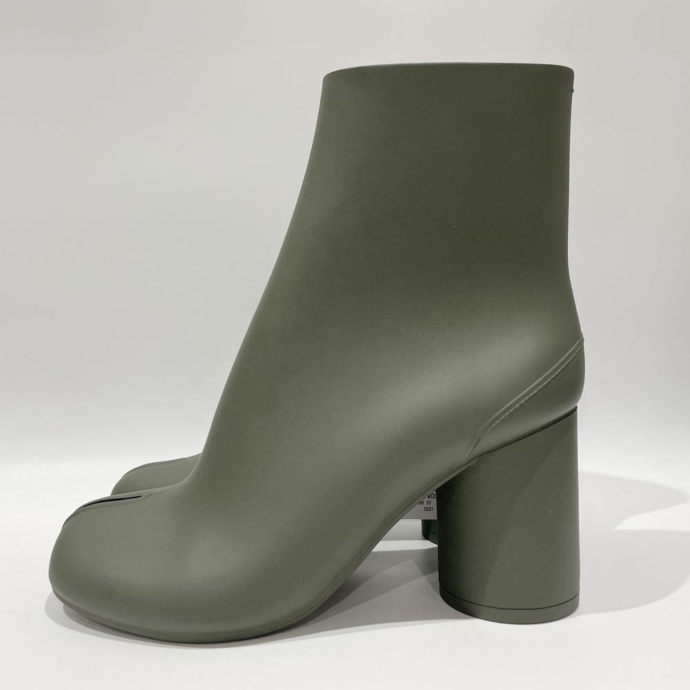 Maison Margiela マルジェラ タビブーツ サイズ37（JP24cm程度）スプリットトゥ 8cmヒール レイン 22AW 足袋 ブーツ ラバー/ レディース【新古品SA】20240409