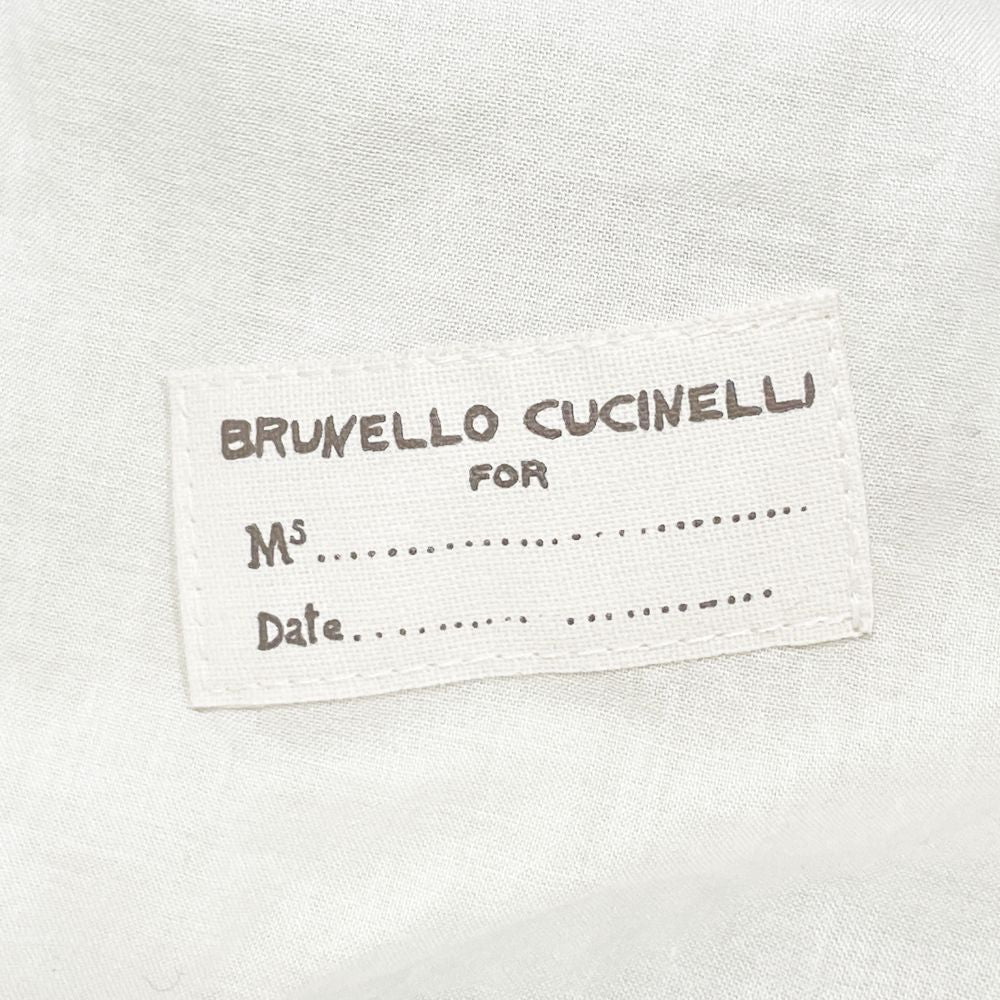 Brunello Cucinelli(ブルネロクチネリ) ジレ サイズ44 前開き 羽織 半袖 ジャケット ロング ベスト スエード レディース【中古B】20240413