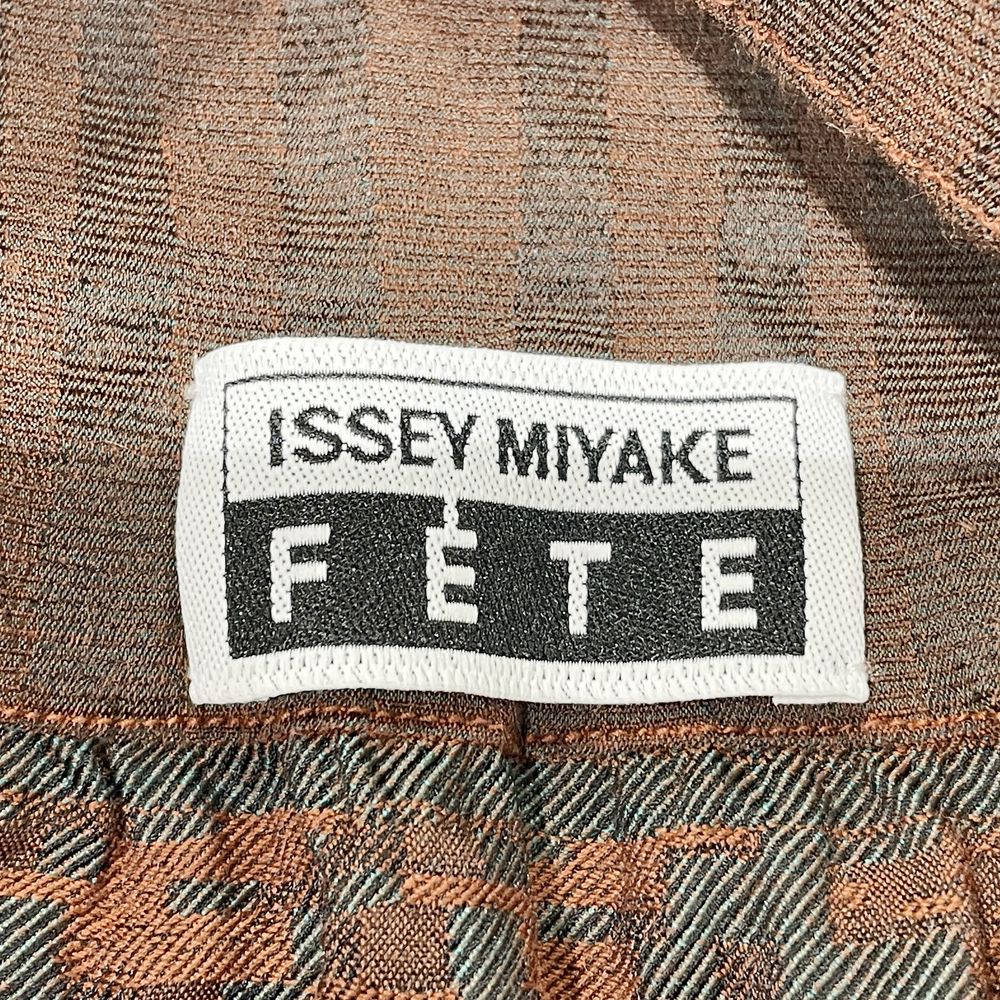 ISSEY MIYAKE(イッセイミヤケ) FETE フェット 総柄 フレア サイドポケット サイズ2 IM84FG506 ロングスカート ポリエステル/コットン/ポリウレタン レディース【中古AB】20240414