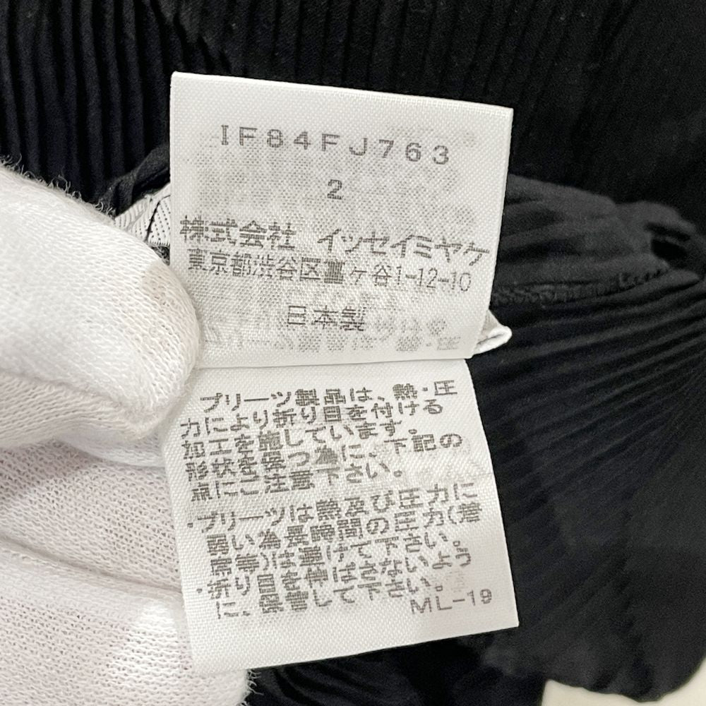 ISSEY MIYAKE(イッセイミヤケ) FETE フェット プリーツ加工 ノースリーブ サイズ2 IF84FJ763 カットソー ポリエステル レディース【中古AB】20240421