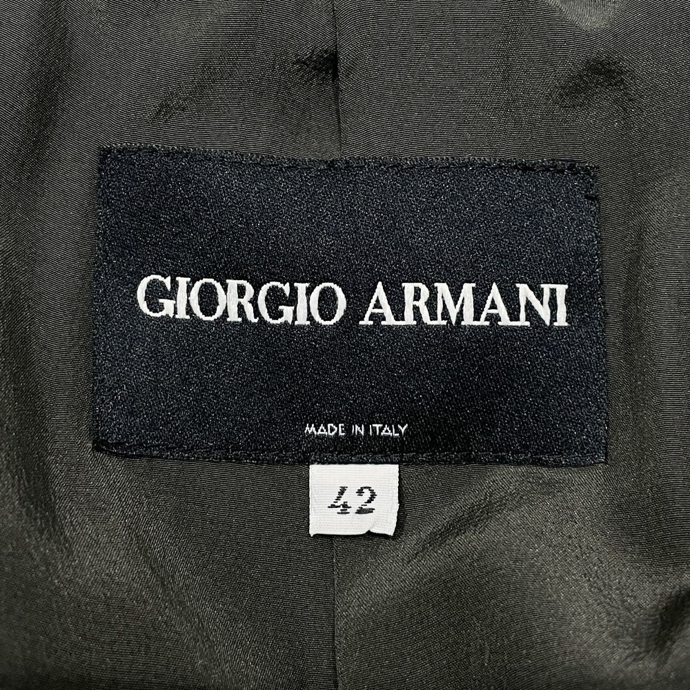 GIORGIO ARMANI(ジョルジオアルマーニ) サイズ42 ストライプ テーラードジャケット/ビスコース 他 レディース【中古AB】20240531