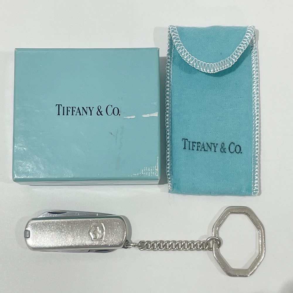 TIFFANY&Co.(ティファニー) VICTORINOX ビクトリノックス キーホルダー SV925/750 アーミーナイフ 十徳 キーリング シルバー925/750 ユニセックス【中古B】20240413