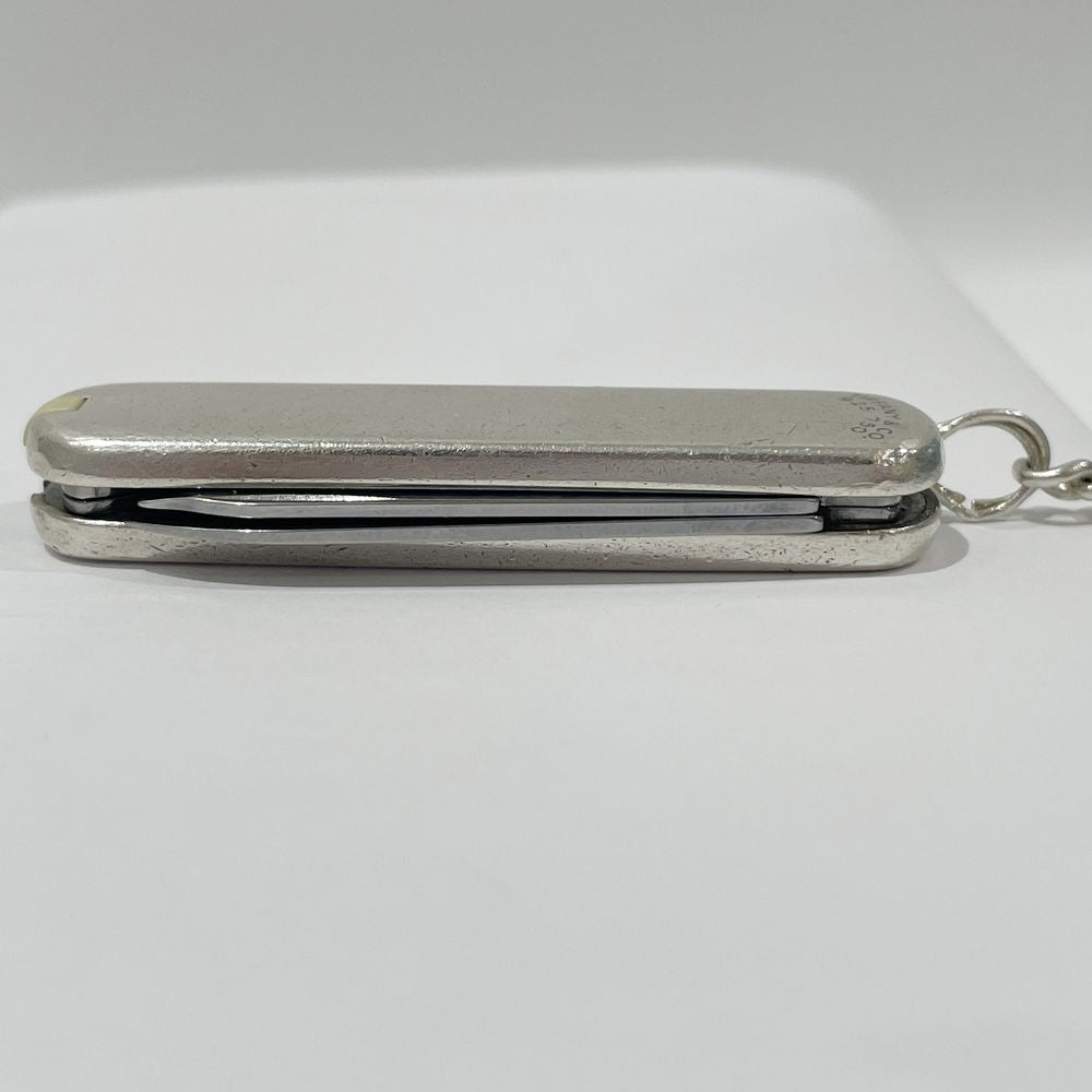 中古B/標準】TIFFANY&Co. ティファニー VICTORINOX ビクトリノックス キーホルダー SV925/750 アーミーナイフ 十徳  キーリング ユニセックス その他ファッション雑貨 シルバー20461022