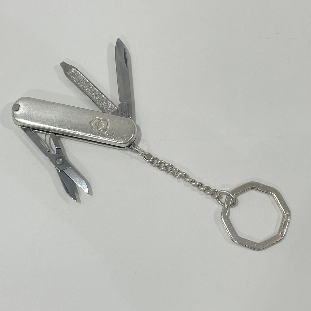 中古B/標準】TIFFANY&Co. ティファニー VICTORINOX ビクトリノックス キーホルダー SV925/750 アーミーナイフ 十徳  キーリング ユニセックス その他ファッション雑貨 シルバー20461022