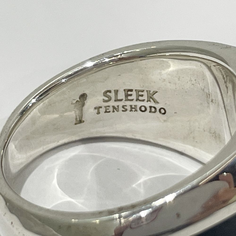 TENSHODO 天賞堂 SLEEK カレッジリング #22 スモーキークォーツ 黒蝶貝 リング・指輪 シルバー925 メンズ【中古AB】20240418