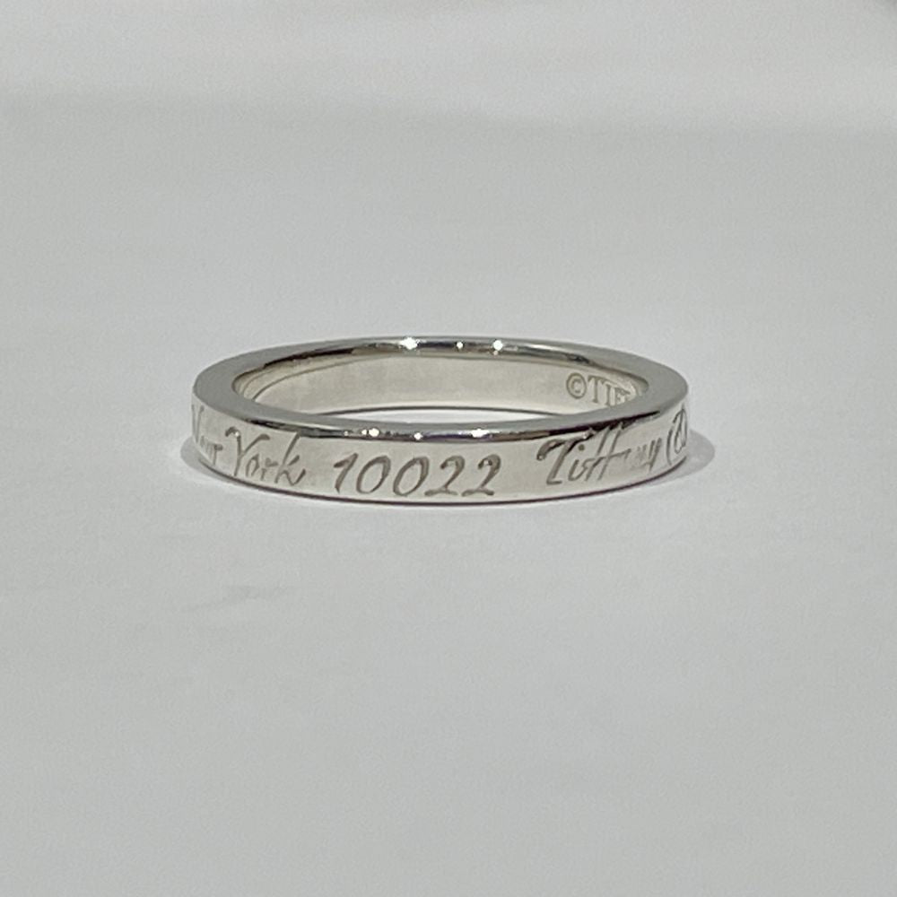 TIFFANY&Co.(ティファニー) ノーツナローバンド 7.5号 リング・指輪 シルバー925 レディース【中古B】20240424