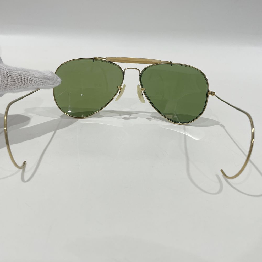 中古AB/使用感小】Ray-Ban レイバン ヴィンテージ アウトドアマン ティアドロップ B＆L 1/30 10K G.O. USA グリーンレンズ  メンズ サングラス ゴールド20462071