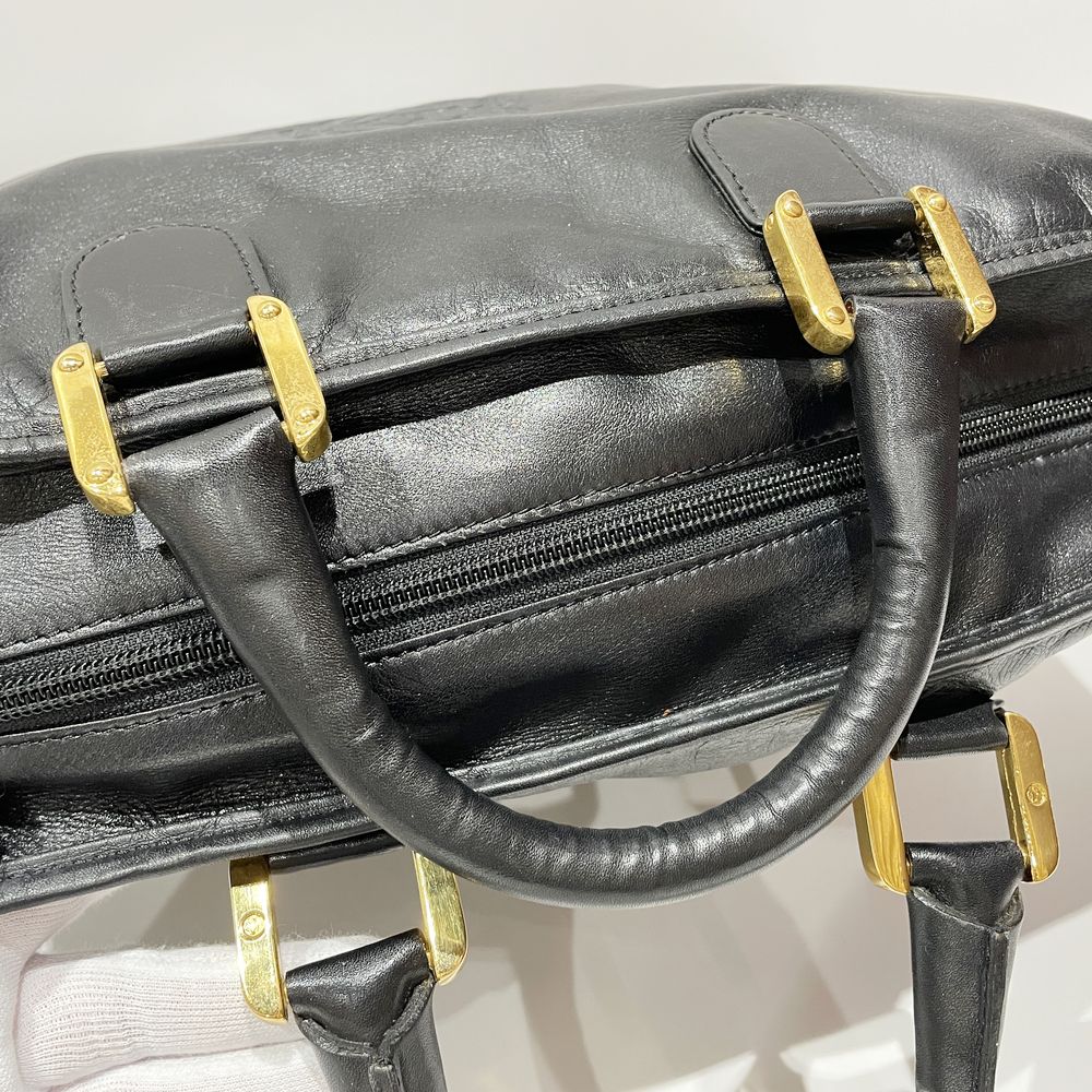 LOEWE(ロエベ) アマソナ40 アナグラム ヴィンテージ ハンドバッグ レザー レディース【中古B】20240407