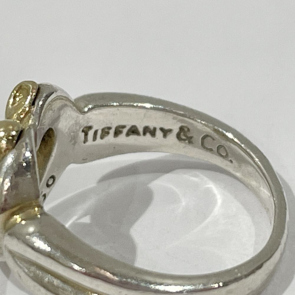 TIFFANY&Co.(ティファニー) ハート リボン 12.5号 リング・指輪 シルバー925/K18イエローゴールド レディース【中古AB】20240416