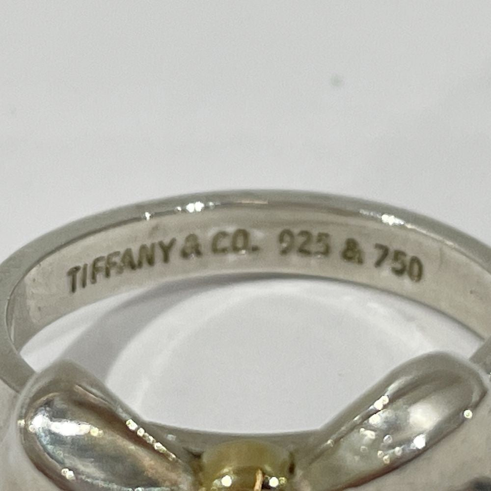 TIFFANY&Co.(ティファニー) リボン コンビ 11号 リング・指輪 シルバー925/K18イエローゴールド レディース【中古AB】20240512