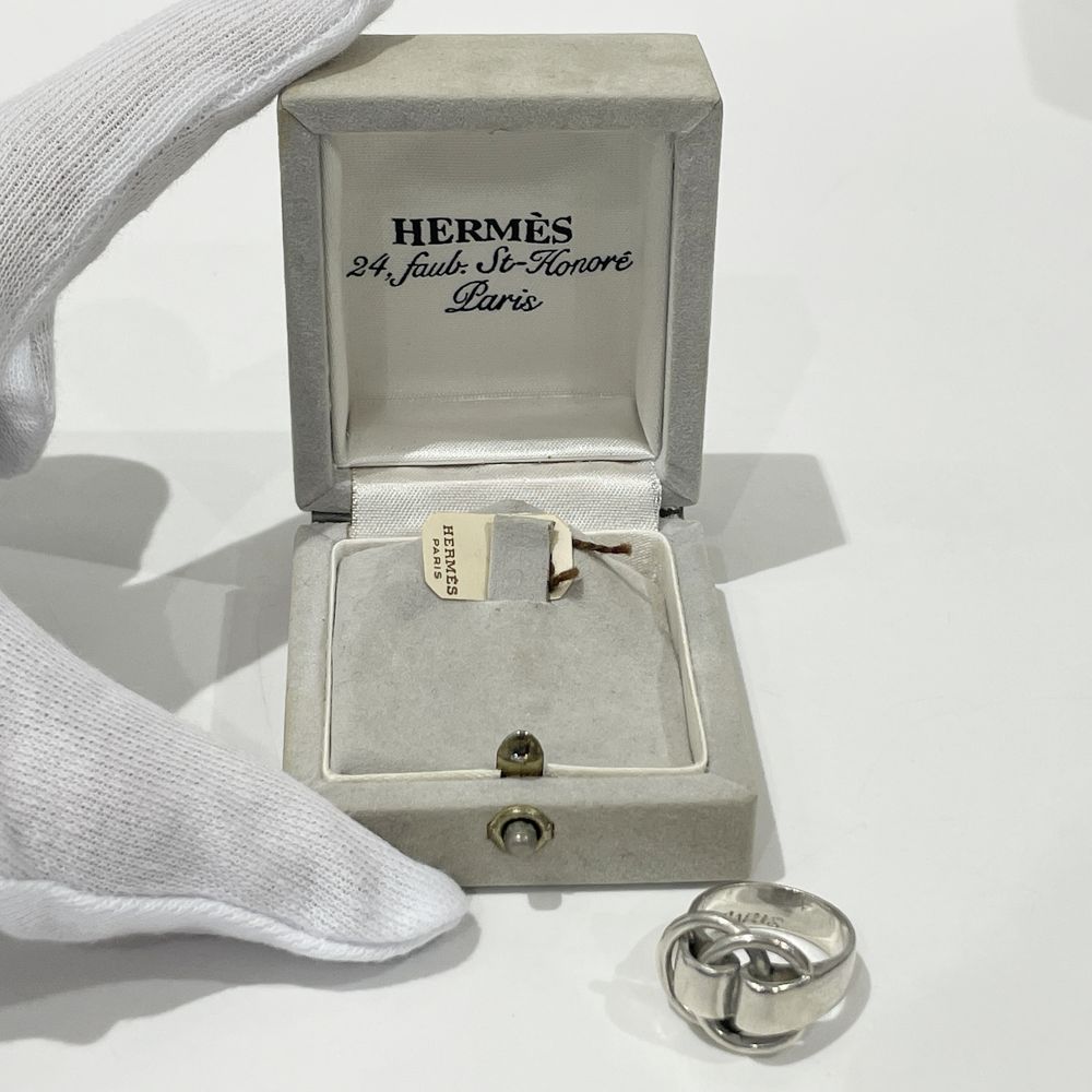 HERMES(エルメス) ドゥザノー 8.5号 リング・指輪 シルバー925 レディース【中古B】20240416