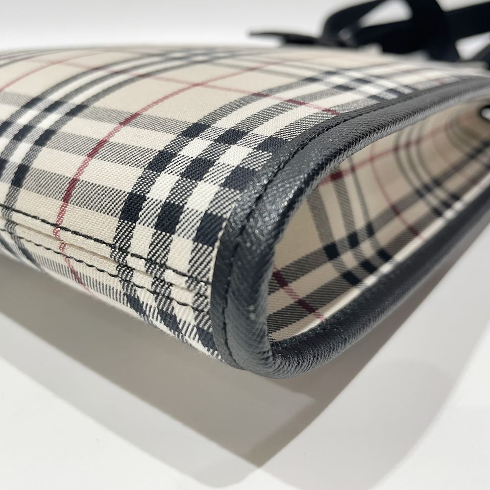 BURBERRY(バーバリー) チェック 斜め掛け ショルダーバッグ キャンバス/レザー レディース【中古AB】20240414