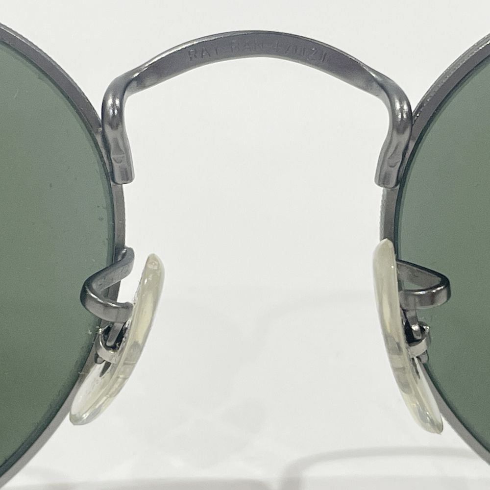 Ray-Ban(レイバン) ROUNDMETAL ラウンドメタル G-15レンズ ガンメタリック ミル打ち RB3447 サングラス メタル/プラスチック ユニセックス【中古AB】20240414